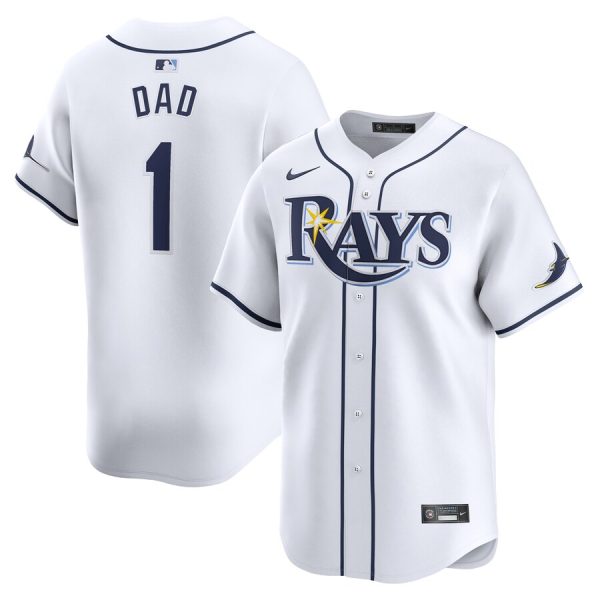 Tampa Bay Rays Nike #1 Dad Home Limited Jersey – White –
