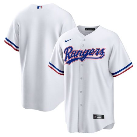 Texas Rangers Nike Home Blank Replica Jersey – White –