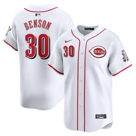 Will Benson Cincinnati Reds Nike Home Limited Player Jersey – White –