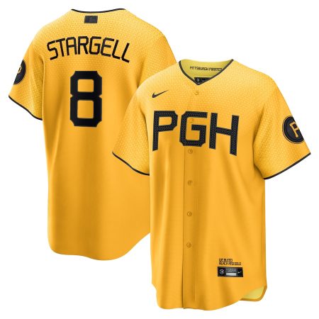 Willie Stargell Pittsburgh Pirates Nike City Connect Replica Player Jersey – Gold –