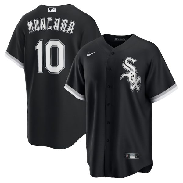 Yoan Moncada Chicago White Sox Nike Alternate Replica Player Name Jersey – Black –