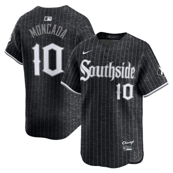Yoán Moncada Chicago White Sox Nike City Connect Retired Player Jersey – Black –