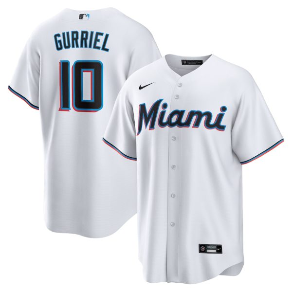 Yuli Gurriel Miami Marlins Nike Replica Player Jersey – White –