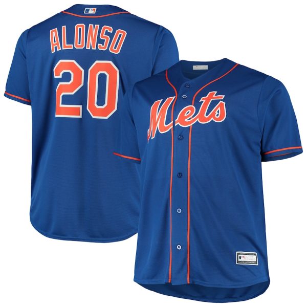 Pete Alonso New York Mets Big & Tall Replica Player Jersey – Royal –