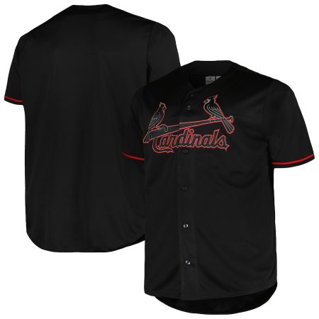 St. Louis Cardinals Profile Big & Tall Blackout Replica Jersey –
