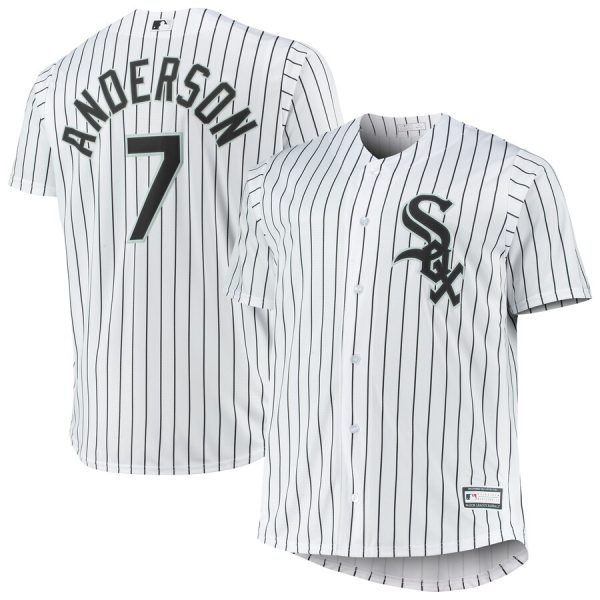Tim Anderson Chicago White Sox Big & Tall Replica Player Jersey – White –