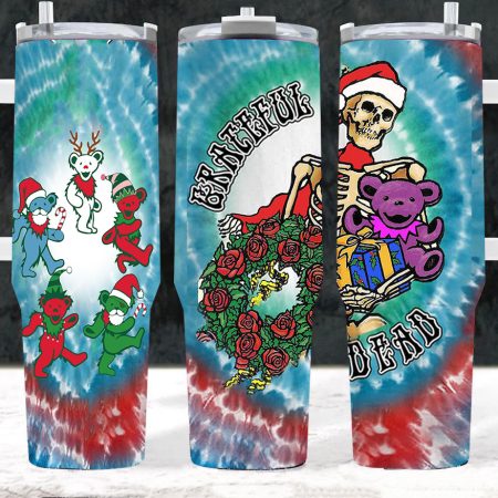 Grateful Dead Merry X Mas 30oz or 40 Oz Tumbler CP