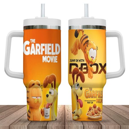 The Garfield with Friend Quencher 30oz or 40oz Stainless Steel Tumbler With Handle HCA