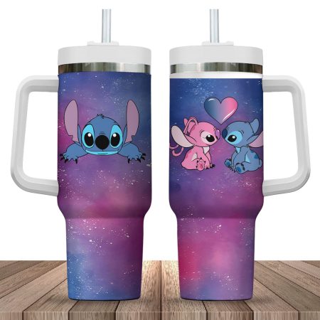 Stitch Lilo And Stitch Design Custom Quencher 40oz Stainless Steel Tumbler HCA