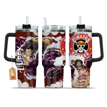 Monkey D. Luffy Gear 4 One Piece Anime  Custom Quencher 30oz or 40oz Stainless Steel Tumbler With Handle HG