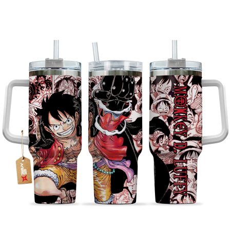 Monkey D. Luffy One Piece Anime  Custom Quencher 30oz or 40oz Stainless Steel Tumbler With Handle HG