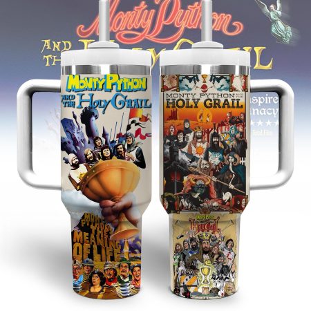 Monty Python And The Holy Grail Movies Custom Quencher Stainless Steel Custom Quencher 30oz or 40oz Stainless Steel Tumbler With Handle HG