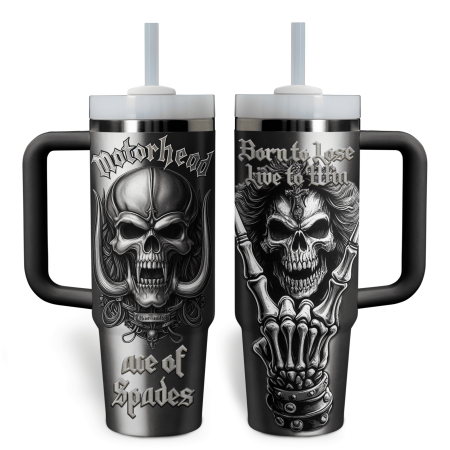 Motorhead Music Custom Stanley Quencher 30oz or 40oz Stainless Steel Tumbler With Handle HG