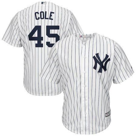 Gerrit Cole New York Yankees Big & Tall Replica Player Jersey – White/Navy –