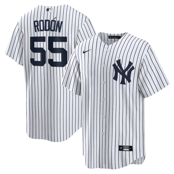 Carlos Rodon New York Yankees Nike Home Official Player Jersey – White/Navy –