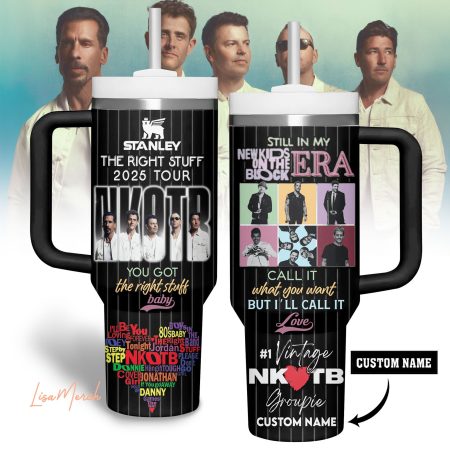 New Kids on the Block Music Custom Stanley Cup 40 oz 30 oz Tumbler With Handle