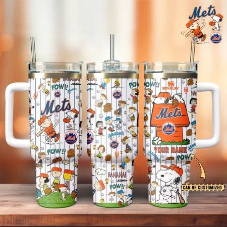 New York Mets x Peanuts MLB Custom Stanley Cup 40 oz 30 oz Tumbler With Handle