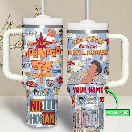 Niall Horan Music Custom Quencher Stainless Steel Custom Quencher 30oz or 40oz Stainless Steel Tumbler With Handle HG