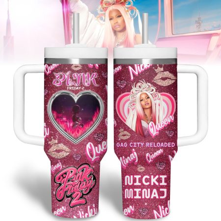 Nicki Minaj Music Custom Stanley Quencher 30oz or 40oz Stainless Steel Tumbler With Handle HG