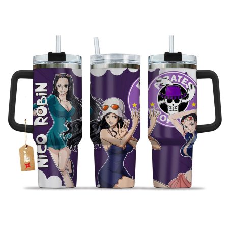 Nico Robin V2 One Piece Anime  Custom Quencher 30oz or 40oz Stainless Steel Tumbler With Handle HG