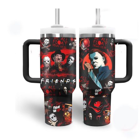 Halloween Friends TV Series  Custom Quencher 30oz or 40oz Stainless Steel Tumbler With Handle HG