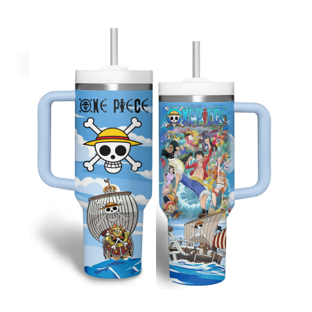 One Piece Cartoon  Custom Quencher 30oz or 40oz Stainless Steel Tumbler With Handle HG