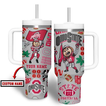 Ohio State Buckeyes NCAA Custom Stanley Cup 40 oz 30 oz Tumbler With Handle
