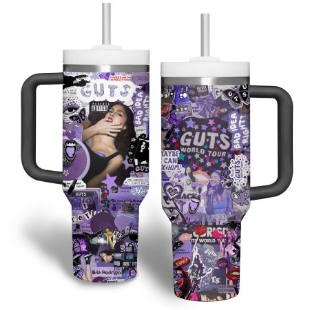 Olivia Rodrigo Music Custom Stanley Quencher  30oz or 40oz Stainless Steel Tumbler With Handle HG Stainless Steel Tumbler With Handle