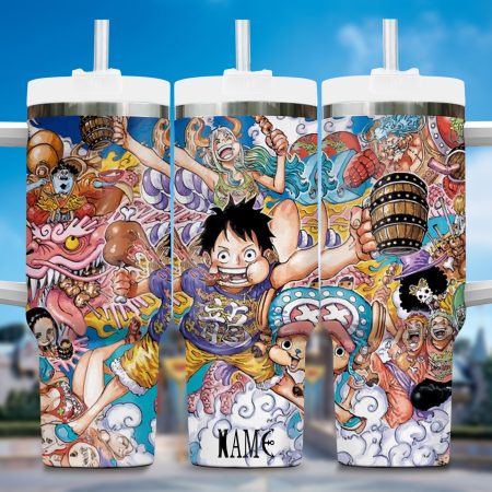 One Piece Anime  Custom Quencher 30oz or 40oz Stainless Steel Tumbler With Handle HG