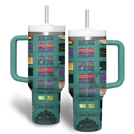 Only Murders In The Building TV Series Custom Stanley Quencher  30oz or 40oz Stainless Steel Tumbler With Handle HG Stainless Steel Tumbler With Handle