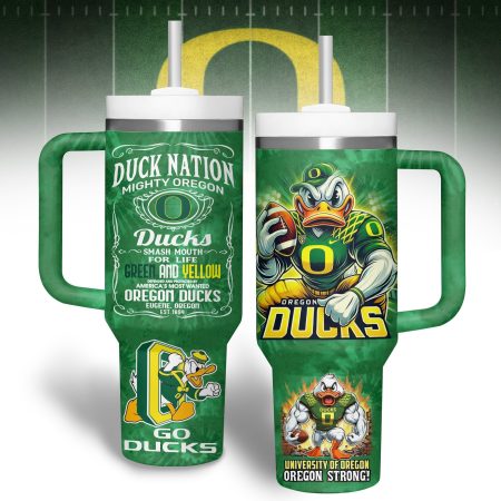 Oregon Ducks NCAA Custom Stanley Cup 40 oz 30 oz Tumbler With Handle