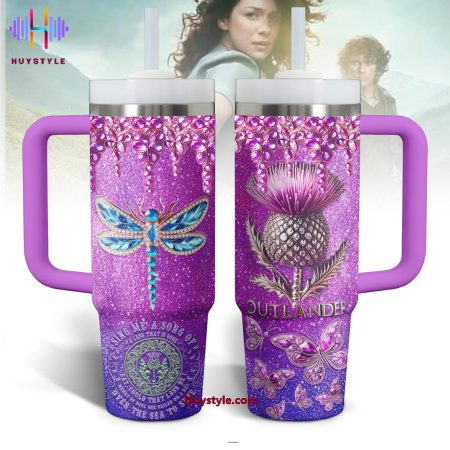 Outlander TV Series Custom Stanley Quencher  30oz or 40oz Stainless Steel Tumbler With Handle HG Stainless Steel Tumbler With Handle