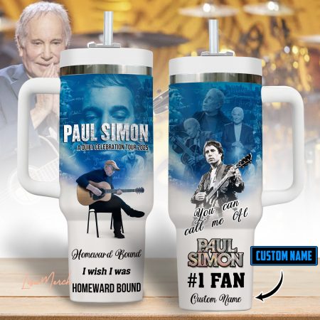 Paul Simon Music Custom Stanley Cup 40 oz 30 oz Tumbler With Handle