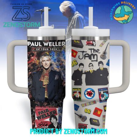 Paul Weller The Jam Music Custom  Quencher 30oz or 40oz Stainless Steel  Tumbler HG With Handle