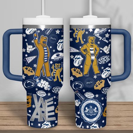 Penn State Nittany Lions NCAA Custom Stanley Cup 40 oz 30 oz Tumbler With Handle