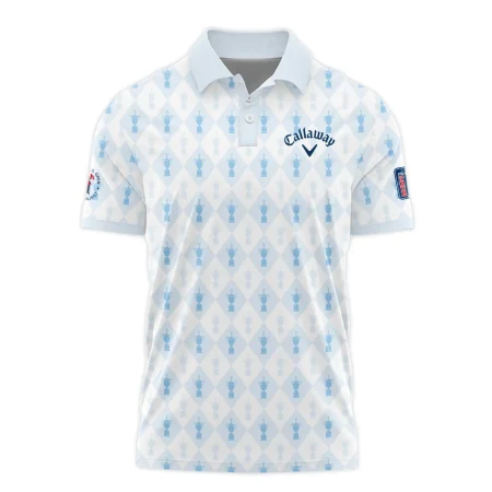 PGA Tour 124th U.S. Open Pinehurst Callaway Polo Shirt Sports Pattern Cup Color Light Blue Polo Shirt For Men
