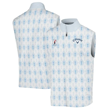 PGA Tour 124th U.S. Open Pinehurst Callaway Sleeveless Jacket Sports Pattern Cup Color Light Blue Sleeveless Jacket