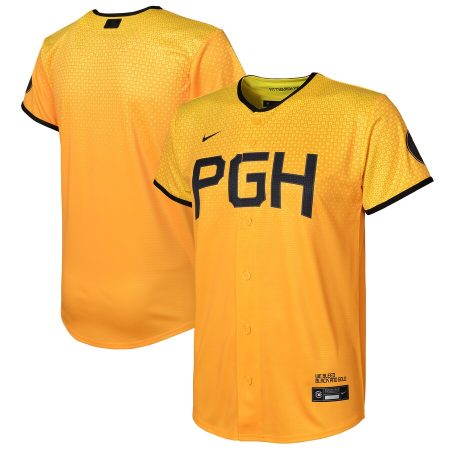 Pittsburgh Pirates Nike Preschool City Connect Replica Jersey – Gold –