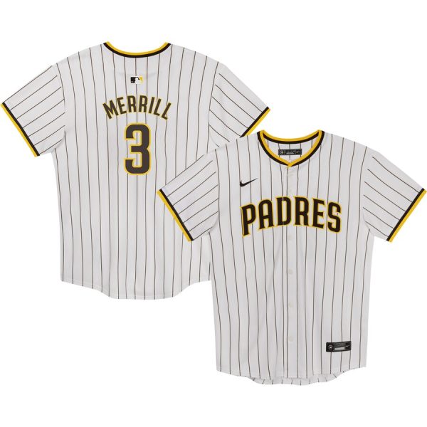 Jackson Merrill San Diego Padres Nike Preschool Home Player Game Jersey – White –