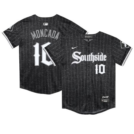 Yoan Moncada Chicago White Sox Nike Preschool City Connect Limited Player Jersey – Black –