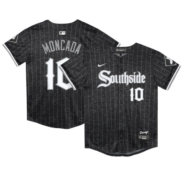 Yoan Moncada Chicago White Sox Nike Preschool City Connect Limited Player Jersey – Black –