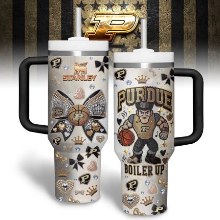 Purdue Boilermakers NCAA Custom Stanley Cup 40 oz 30 oz Tumbler With Handle