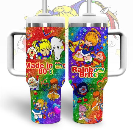 Rainbow Brite Cartoon Custom  Quencher 40oz Stainless Steel Tumbler HG