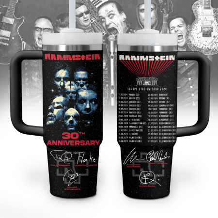 Rammstein Music Custom Stanley Quencher 30oz or 40oz Stainless Steel Tumbler With Handle HG