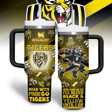 Richmond Tigers AFL Custom Stanley Cup 40 oz 30 oz Tumbler With Handle