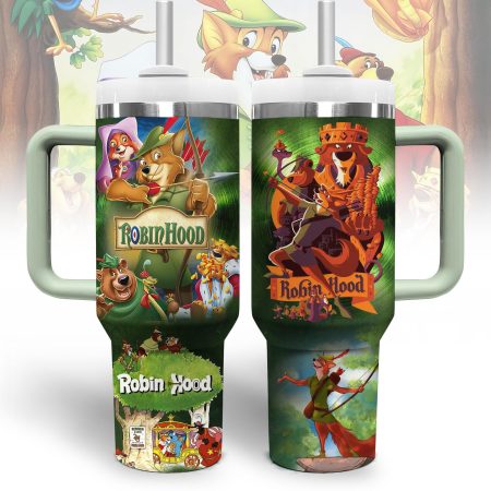 Robin Hood Disney Movies Custom Quencher Stainless Steel Custom Quencher 30oz or 40oz Stainless Steel Tumbler With Handle HG