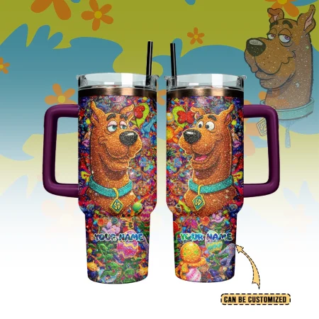 Scooby-Doo x Happy Easter Cartoon Custom Stanley Cup 40 oz 30 oz Tumbler With Handle