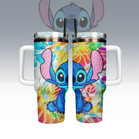 Lilo And Stitch Cartoon Custom Stanley Cup 40 oz 30 oz Tumbler With Handle