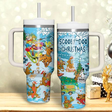 Scooby-Doo Cartoon Custom Stanley Quencher 30oz or 40oz Stainless Steel Tumbler With Handle HG With Handle