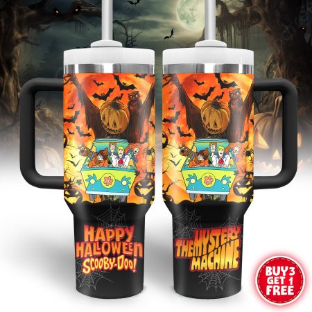 Scooby-Doo Hallween Cartoon Custom Quencher Stainless Steel Custom Quencher 30oz or 40oz Stainless Steel Tumbler With Handle HG